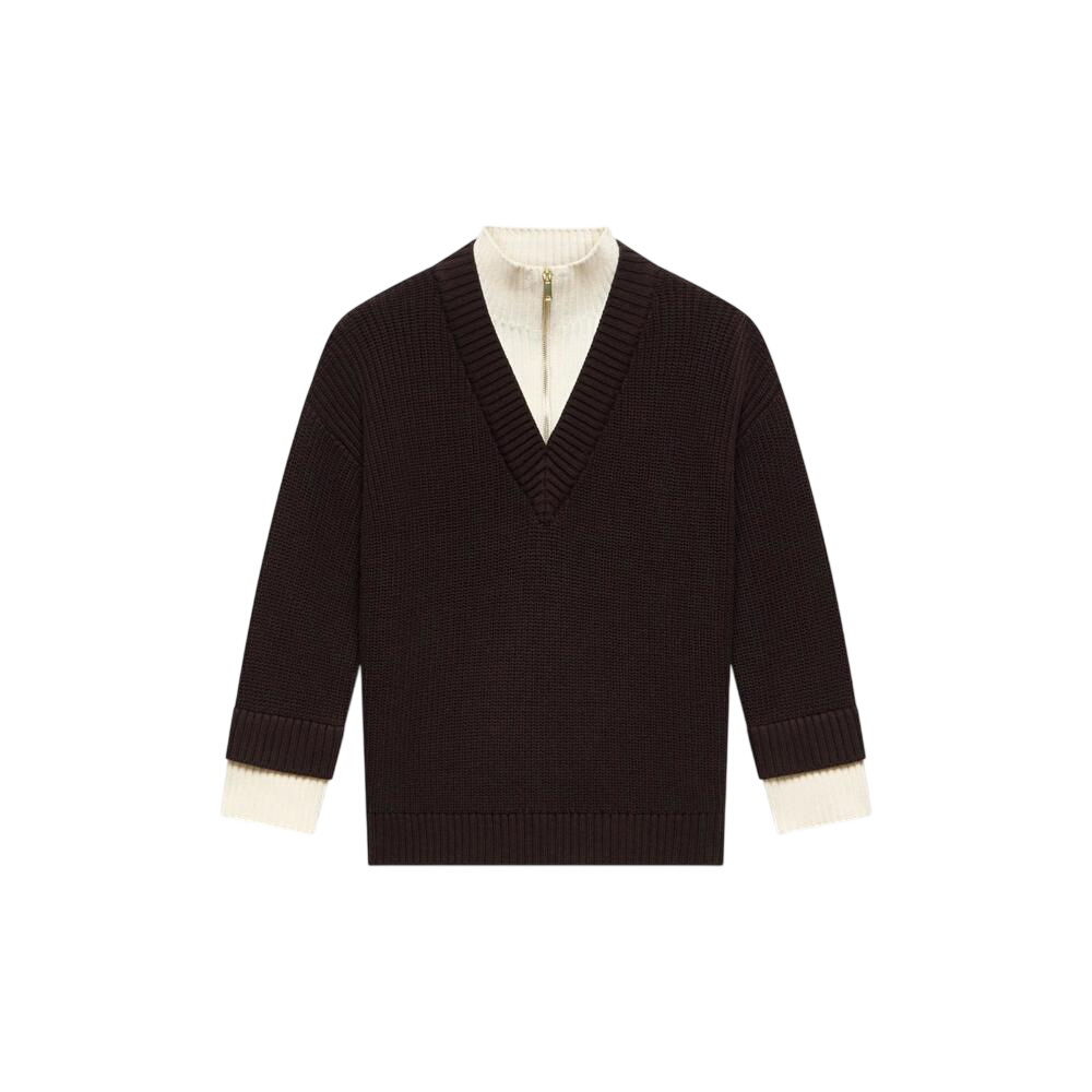 Mint Velvet Layered Zip Detail Jumper